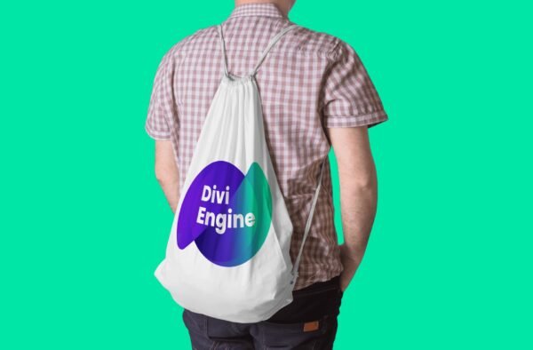 Bag1-1.jpg Divi Engine String Bag (Big Logo)